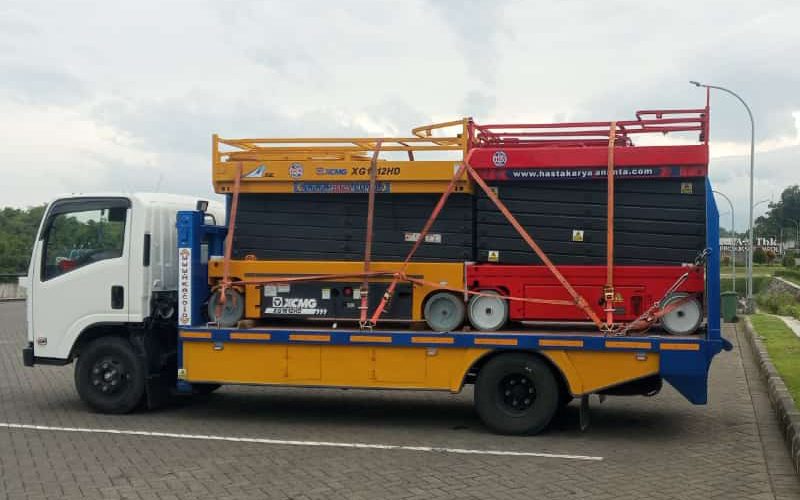 Sewa XCMG & Mantall Scissor Lift 16 Meter ke PT. Gudang Garam Gempol